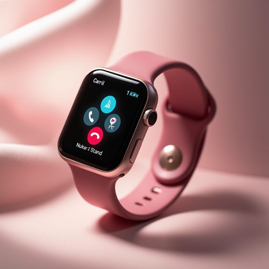 reloj inteligente mujer recibe llamadas