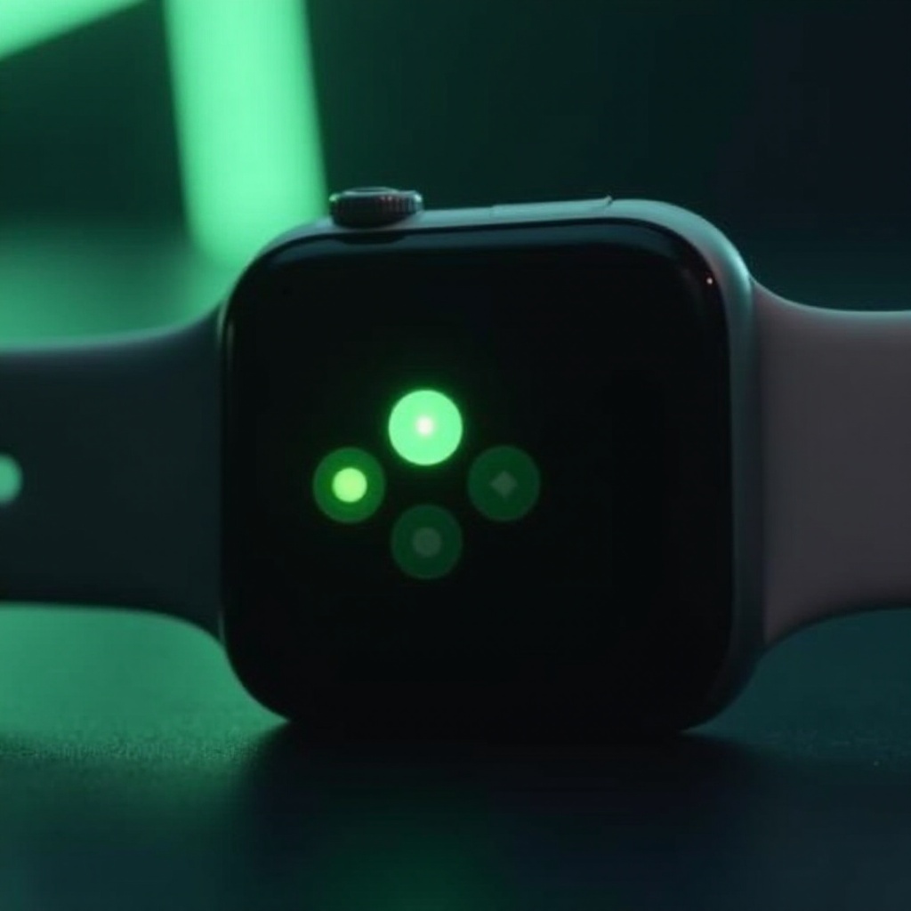 apple watch green light always on