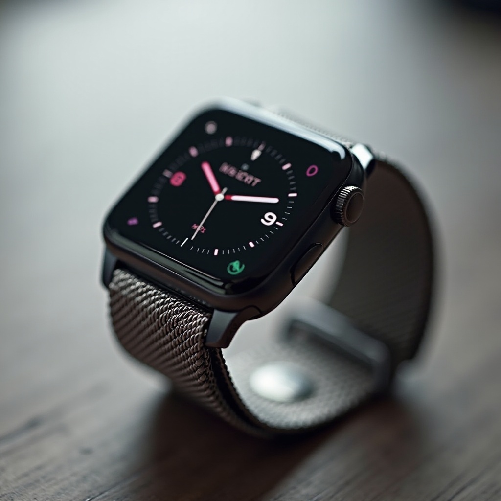 reloj inteligente con correa de acero
