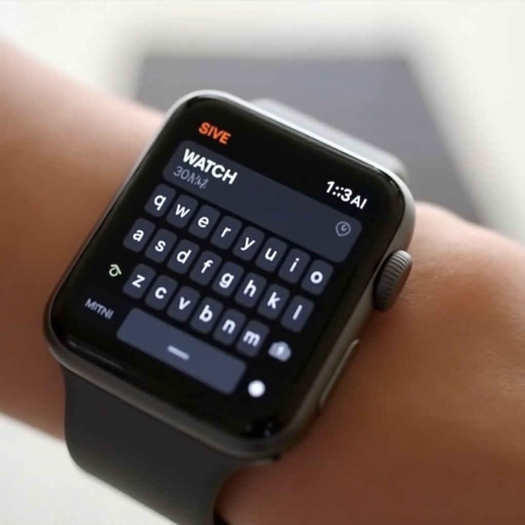apple watch with keyboard