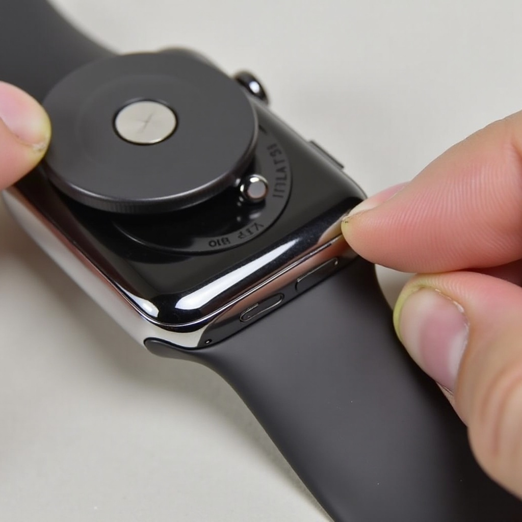 apple watch band stuck